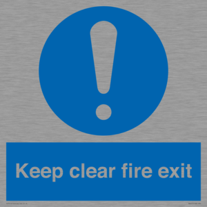 Keep Clear Fire Exit